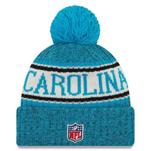 Load image into Gallery viewer, Carolina Panthers New Era 2019 Cold Weather Knit Hat – Blue